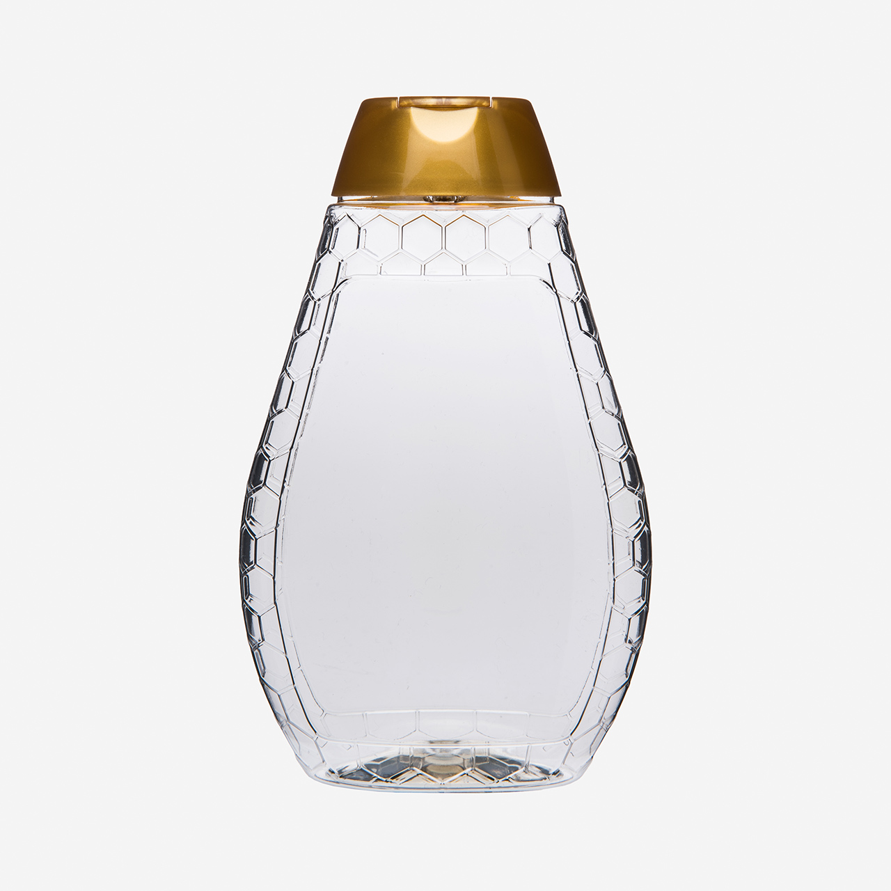 500g Quetschflasche Honigwabe  50% rPET für Honig und Sirup (Palette  à 1.728 Stk.)
