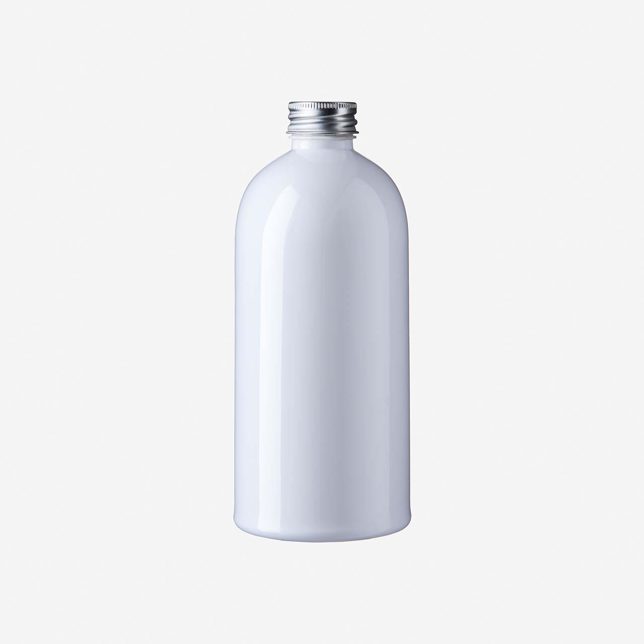 500 ml Boston Round PET Flasche weiss (Palette/ 2.220 Stk.)