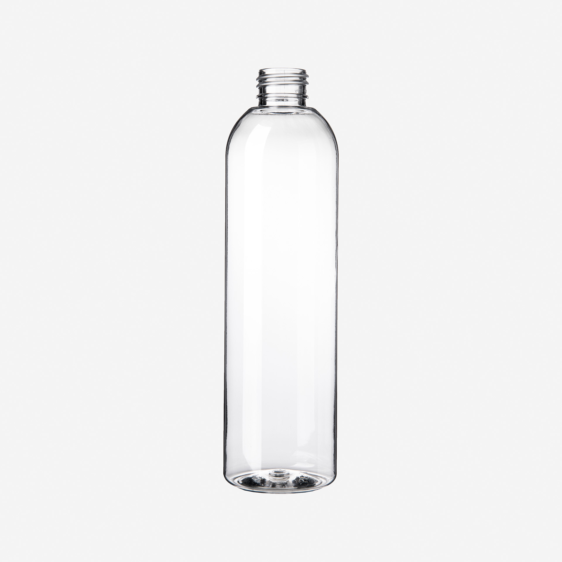 300 ml Tall Boston Round PET Flasche  24/410   