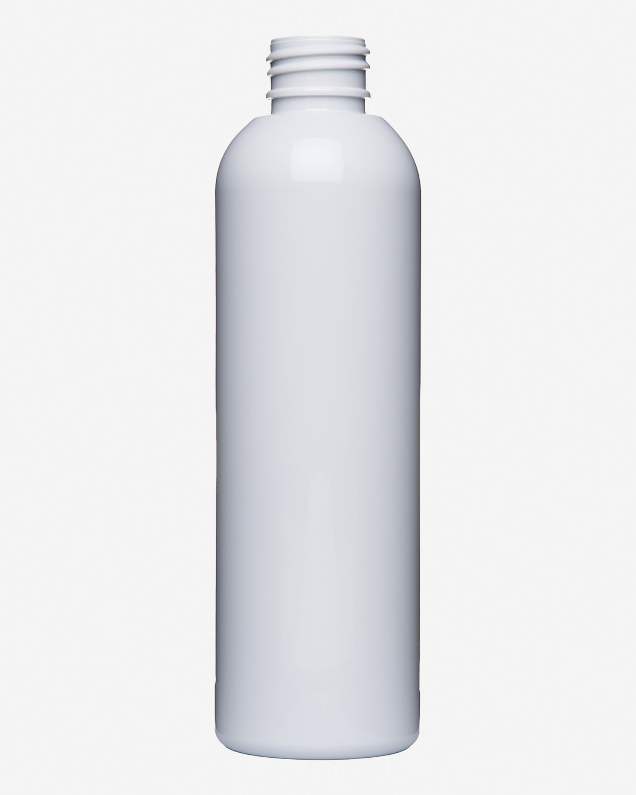 Weiße Verpackungsflasche schlank 250 ml 
