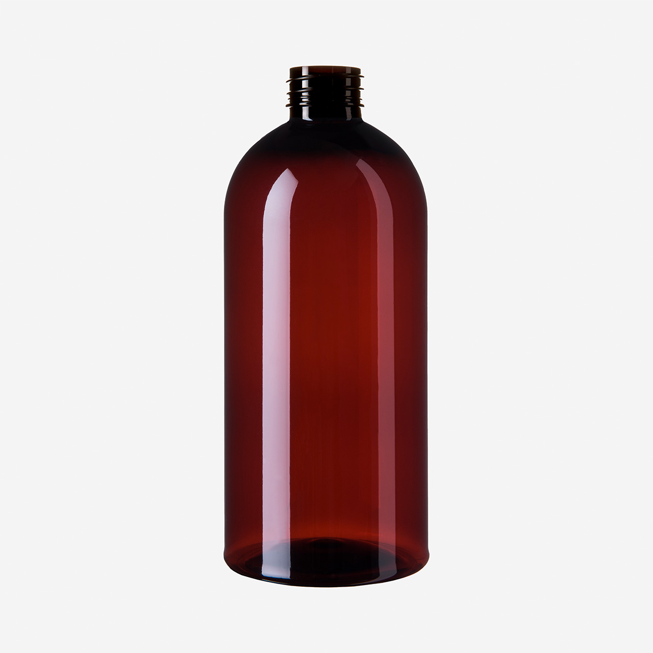 500 ml Boston Round braun 100% rPET Flasche (Palette à 2.220 Stk.)