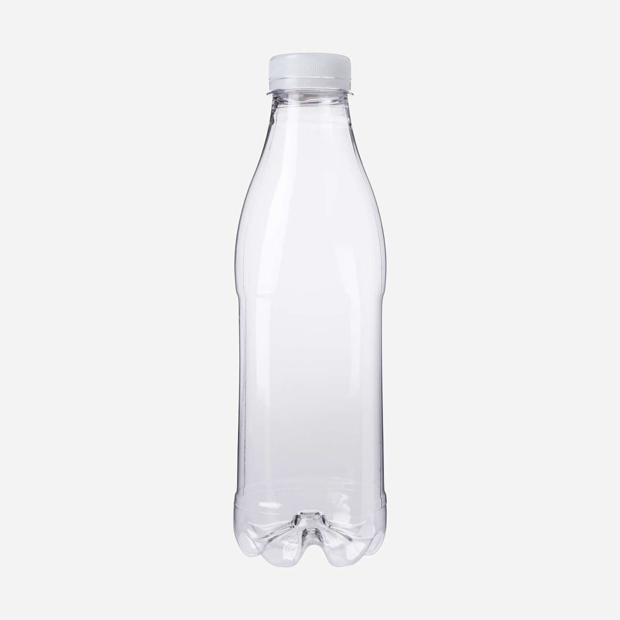 Set 750 ml PET Weithalsflasche mit aufgesetztem Verschluss – Hygienisch, für Kliniken & Automaten (1.200 Stk/ Palette)