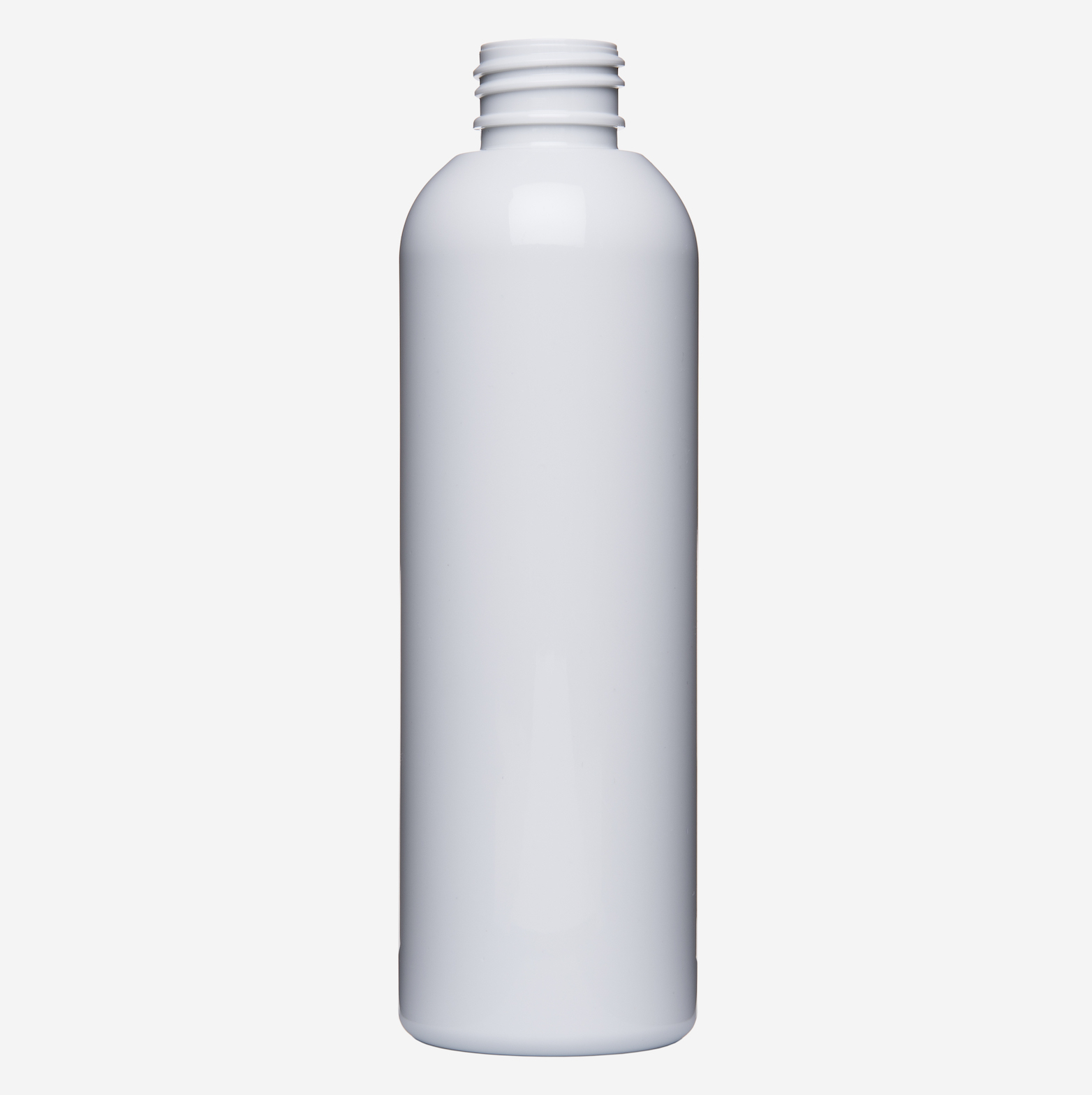 250 ml weiss Tall Boston Round PET Flasche  24/410   