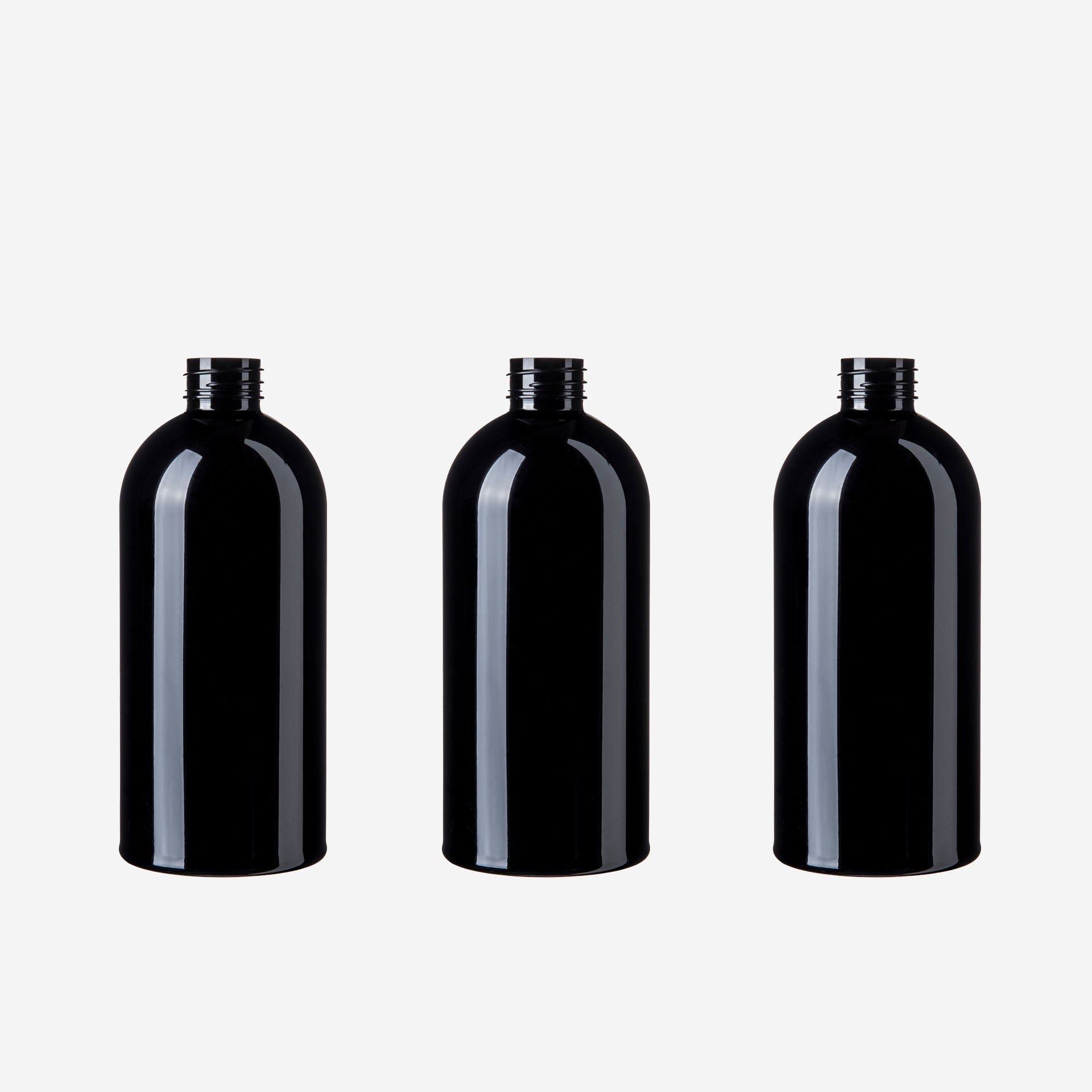 Schwarze PET Flasche recyclefähig ohne carbon black Farbanteil