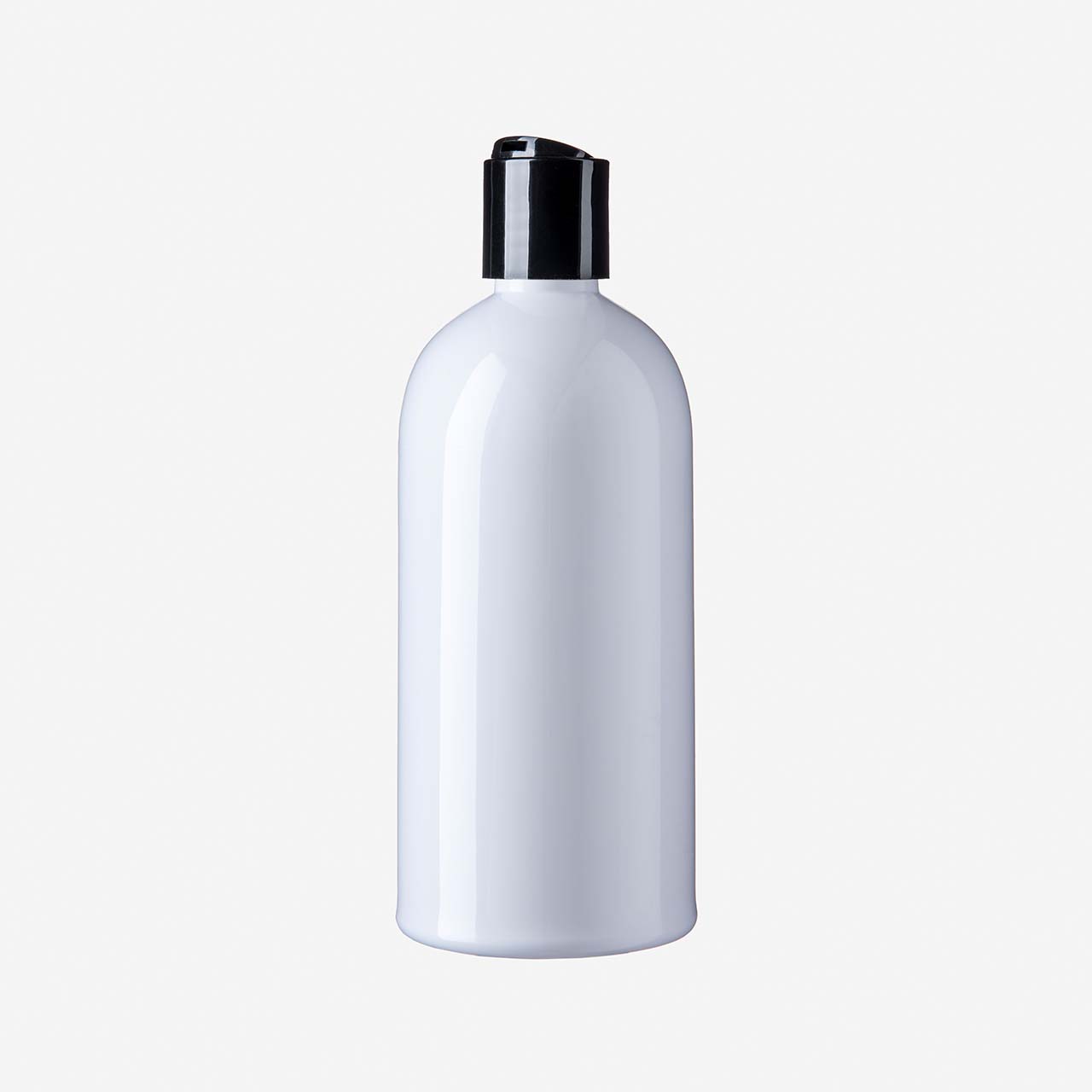 500 ml Boston Round PET Flasche weiss (Palette/ 2.220 Stk.)
