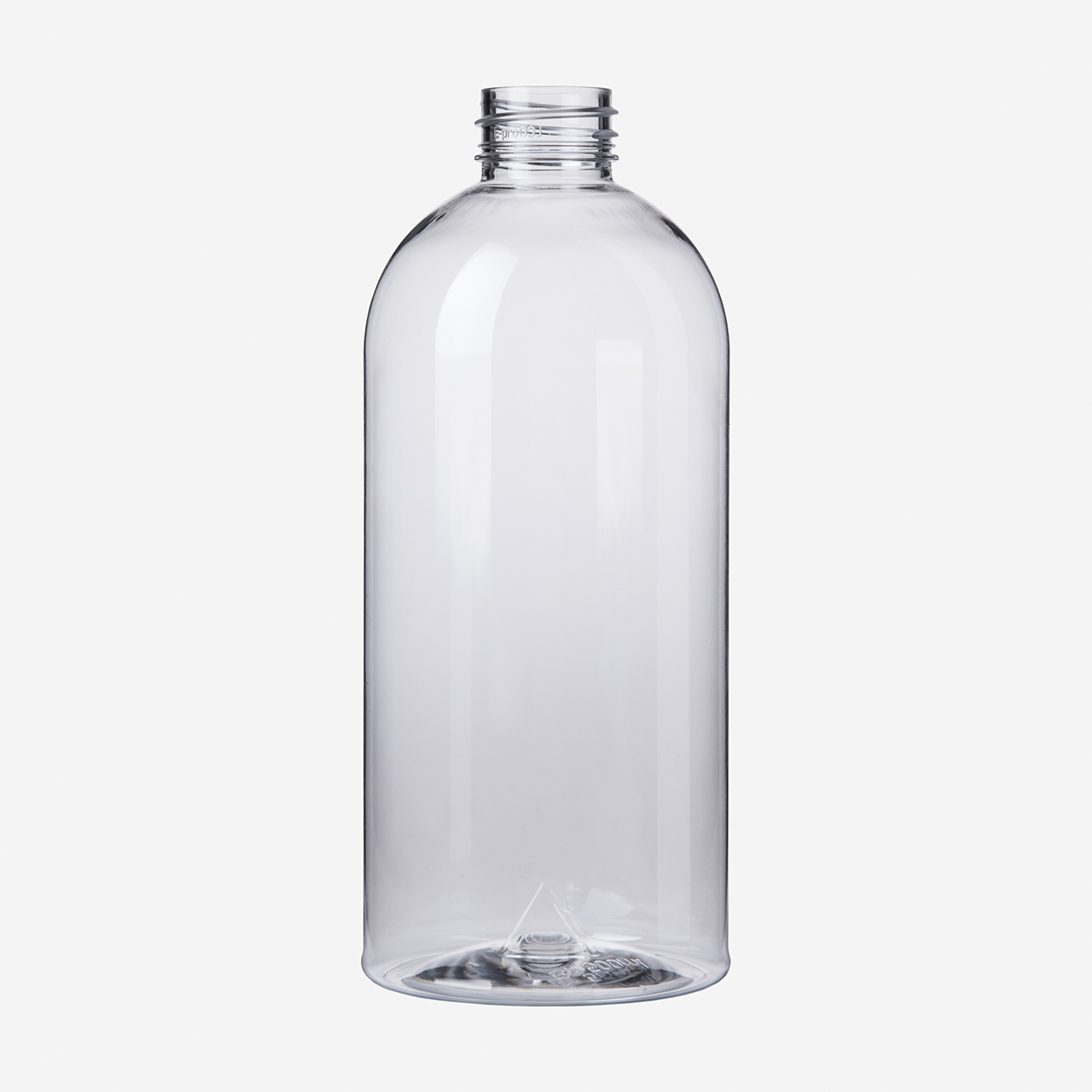 500 ml Boston Round PET Flasche mit Warndreieck (VPE à 570 Stk.)