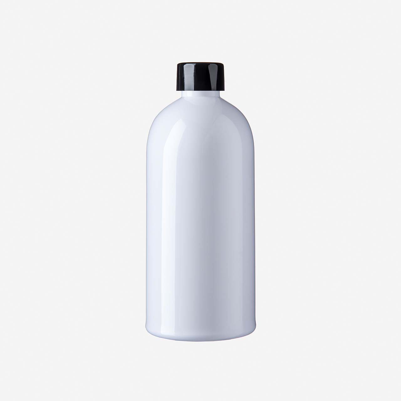 500 ml Boston Round PET Flasche weiss (Palette/ 2.220 Stk.)