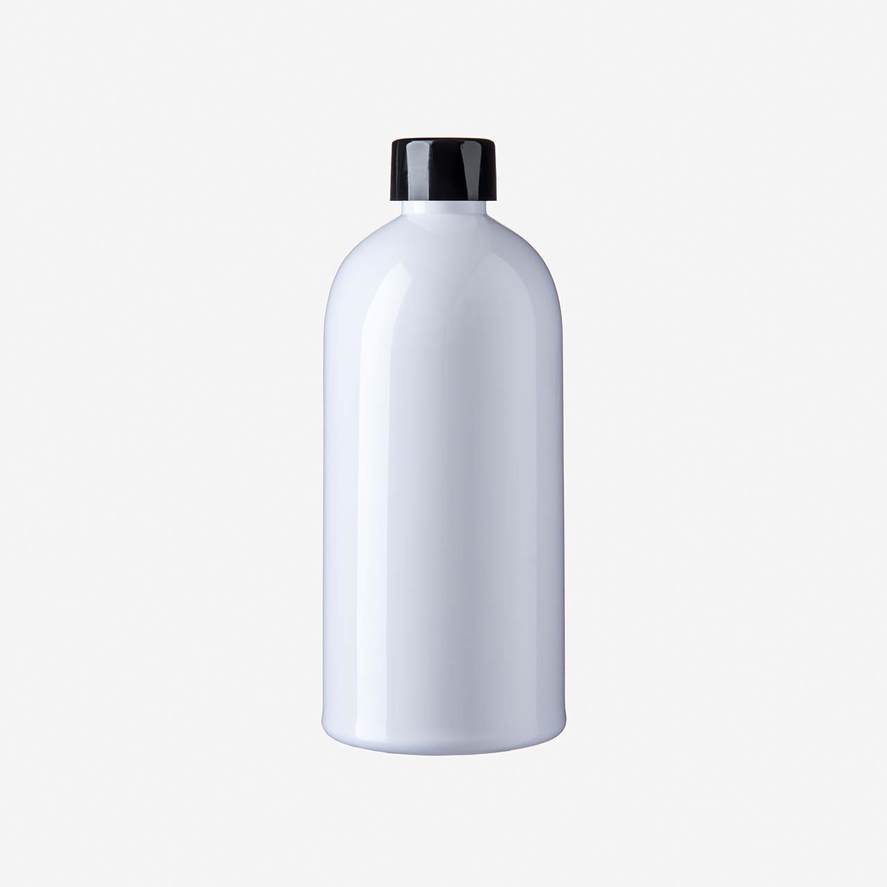 500 ml Boston Round PET Flasche weiss (Palette à 2.220 Stk.)