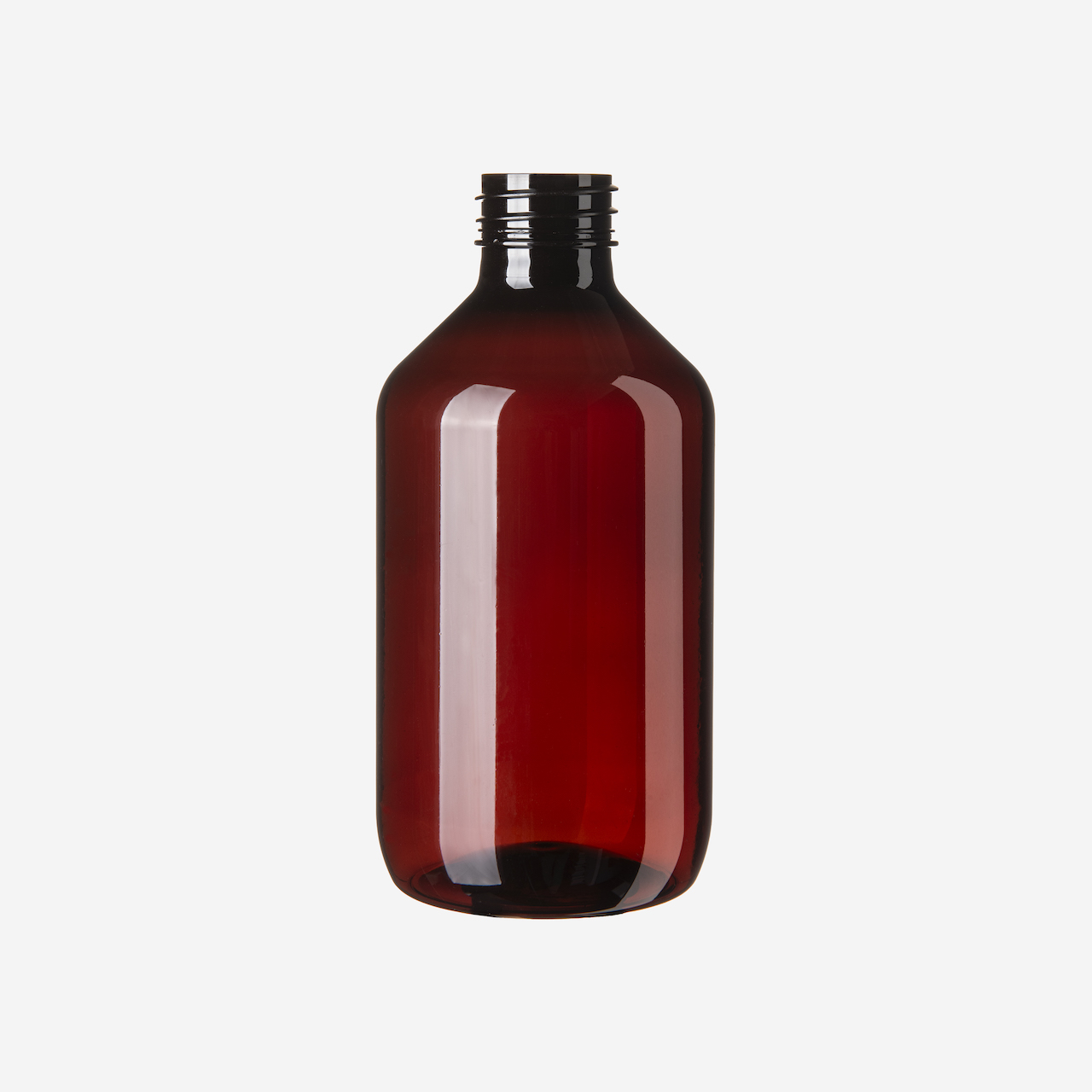 300 ml Veralflasche 100%  rPET braun-transparent Recycling (Palette à 2.800 Flaschen)
